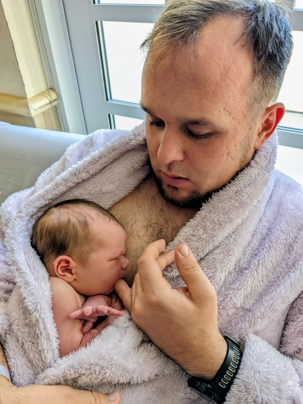 A moment from Nora's years of doula work with families
