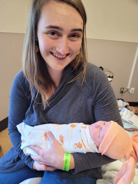 A moment from Nora's years of doula work with families