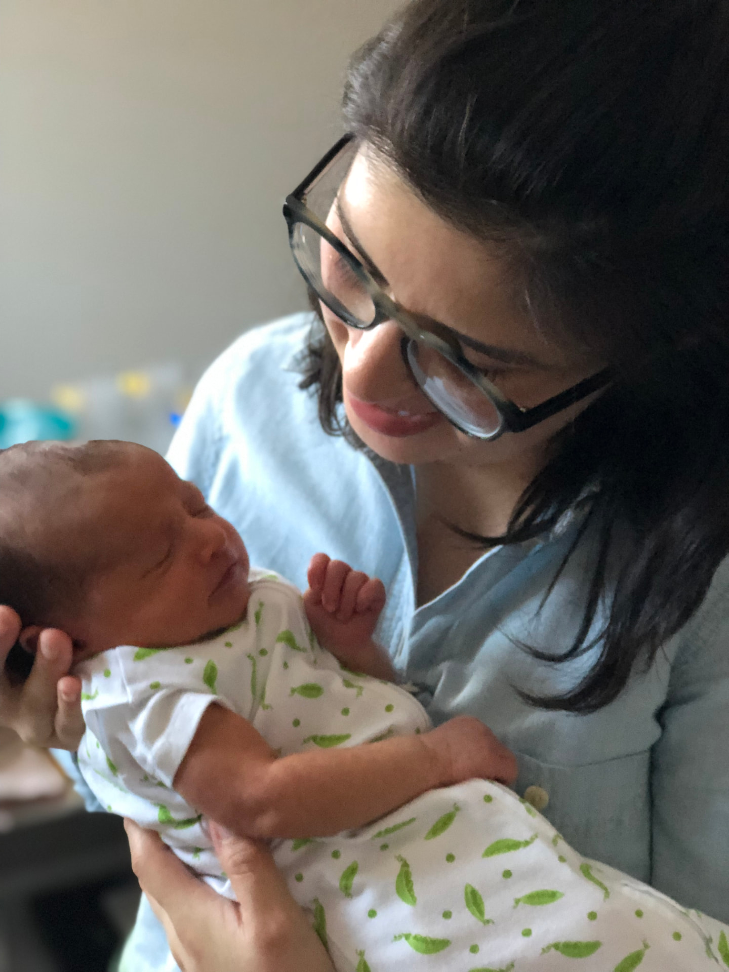 A moment from Nora's years of doula work with families
