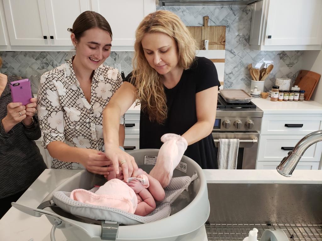 A moment from Nora's years of doula work with families