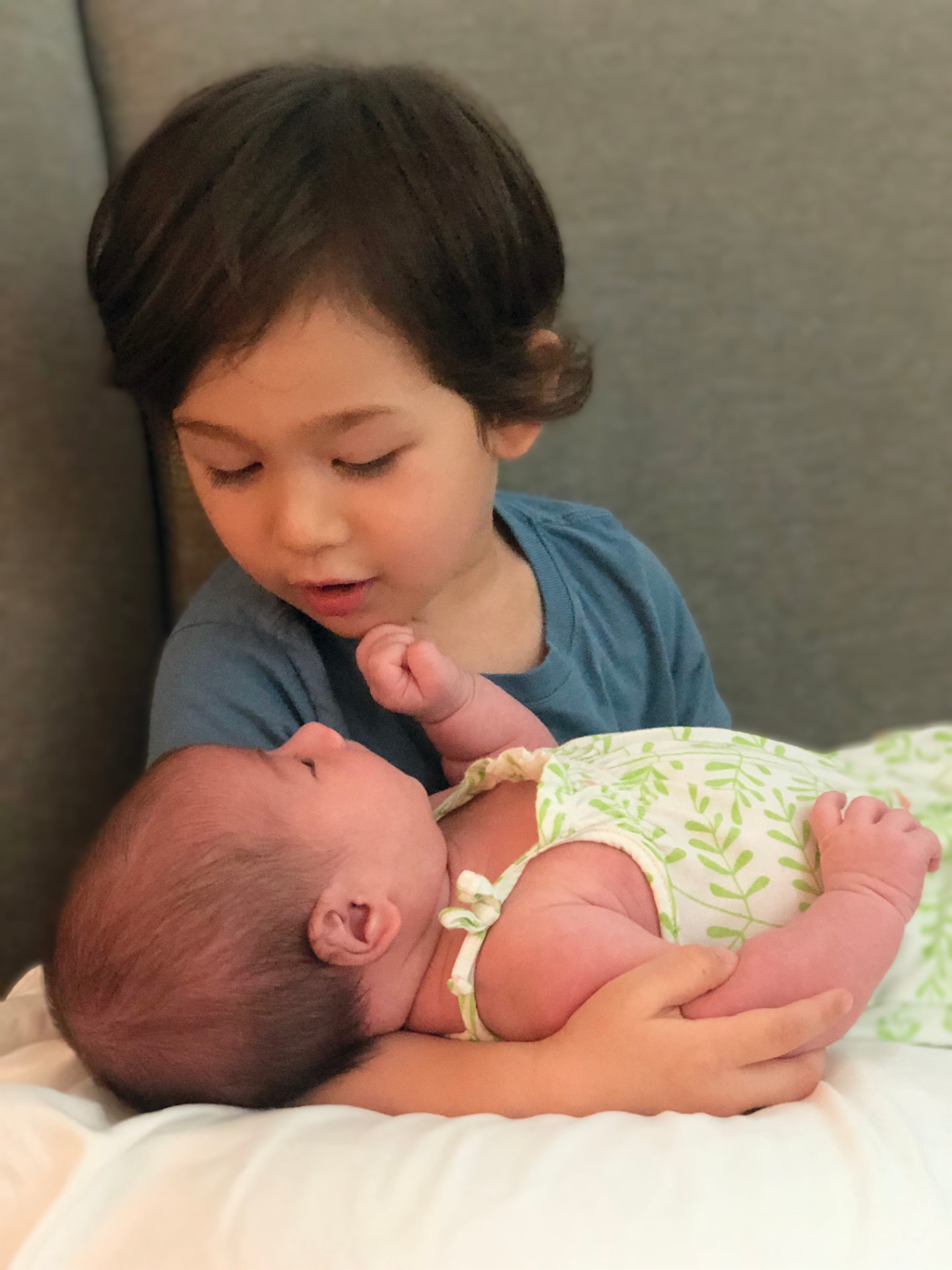 A moment from Nora's years of doula work with families