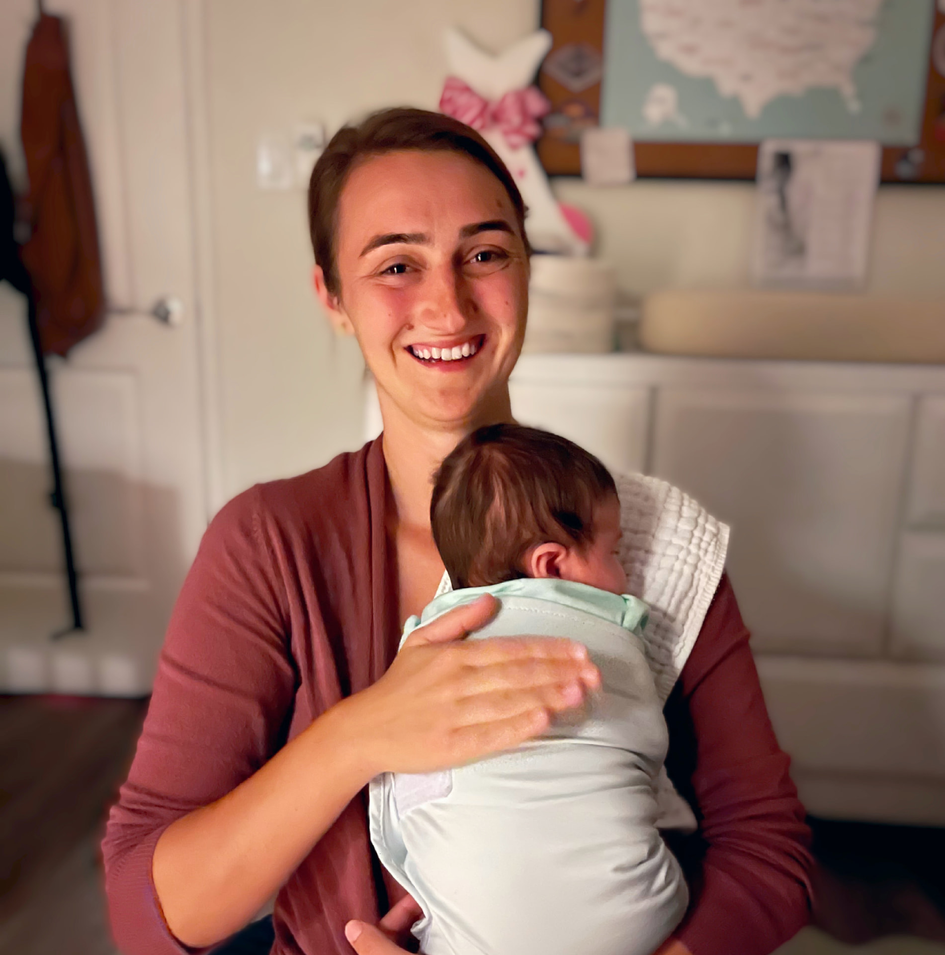 A moment from Nora's years of doula work with families